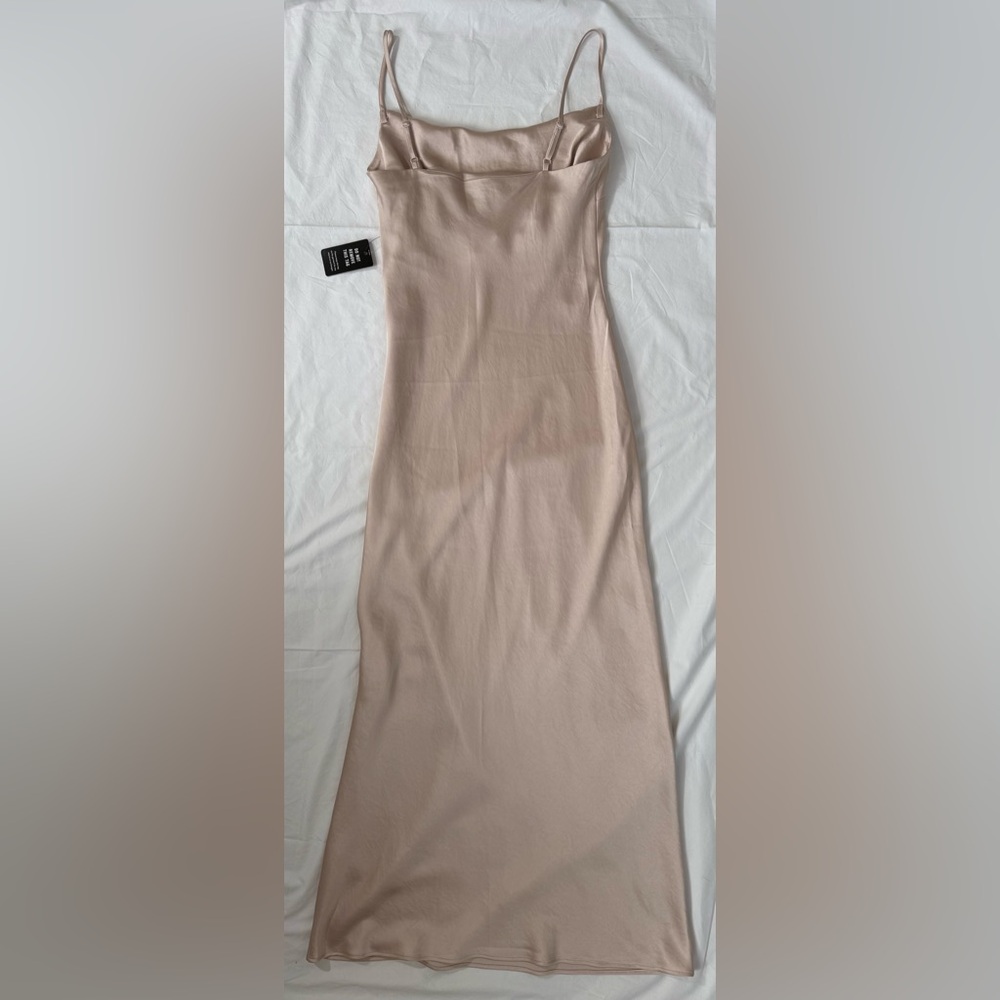 NWT XS Champagne Slip Dress Express adjustable shoulder straps - Picture 5 of 8